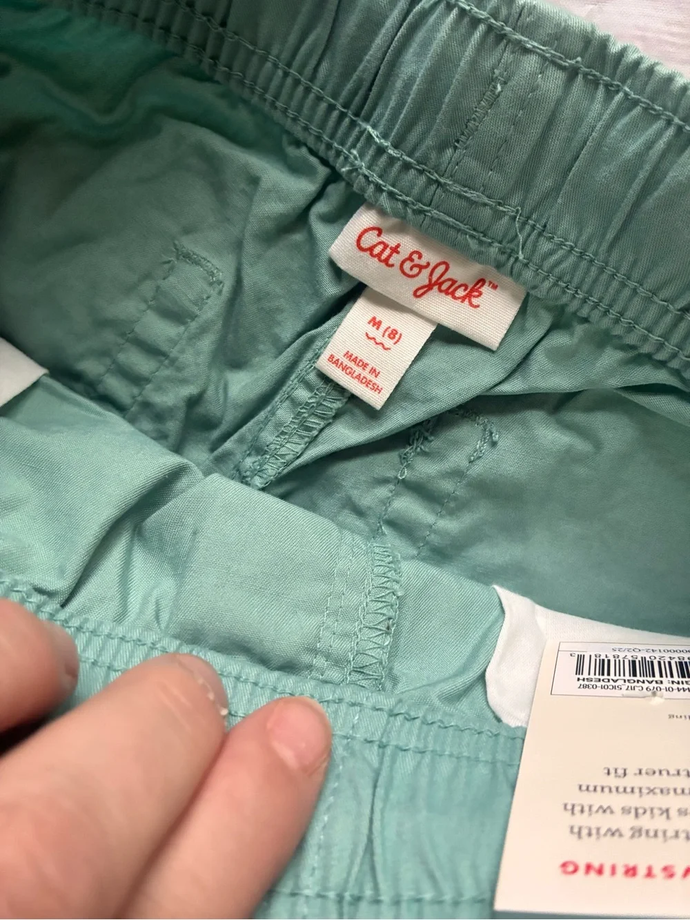 Cat & Jack Boy’s Mint Green Pull-On Shorts Size Medium 8